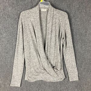 Pure Good‎ Cardigan Women's Large Gray Viscose Blend Adults L